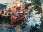 Barges near Brentford lock