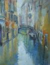 Venice canal with relections