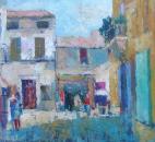 Provence Village, 13" x 14", Oil on Board, �275