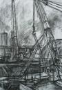 Three cranes at Brentford